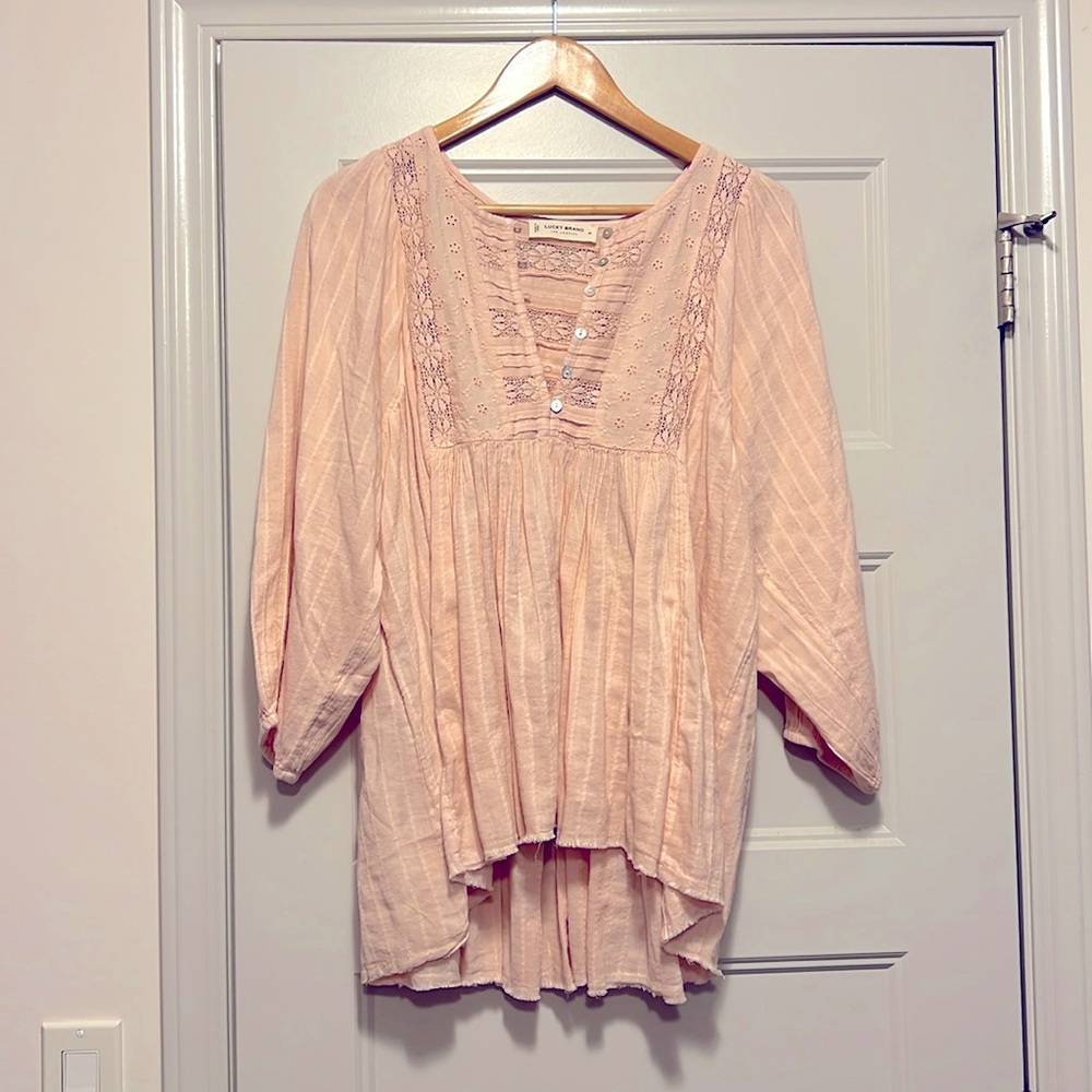 Lucky Brand Blush Pink Tunic
